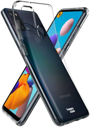 HappyCase Samsung Galaxy A21S Flexibel TPU Hoesje Clear print afbeelding 2
