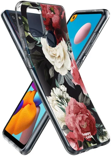 HappyCase Samsung Galaxy A21S Flexibel TPU Hoesje Rozen print afbeelding 2