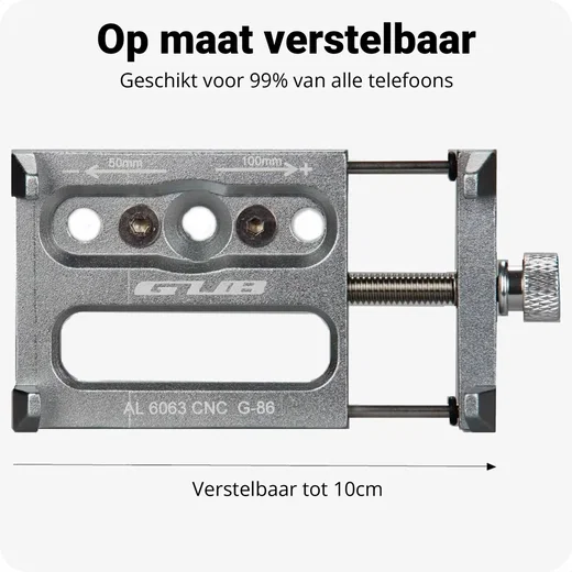 GUB G86 Universele Fiets Telefoonhouder voor Smartphone Grijs afbeelding 3