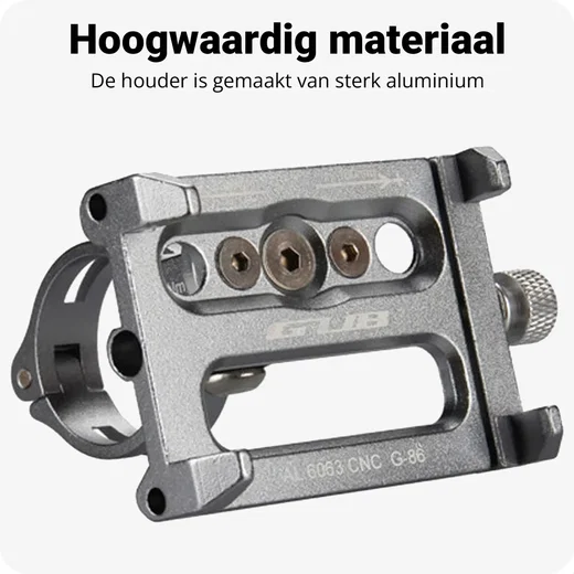 GUB G86 Universele Fiets Telefoonhouder voor Smartphone Grijs afbeelding 5