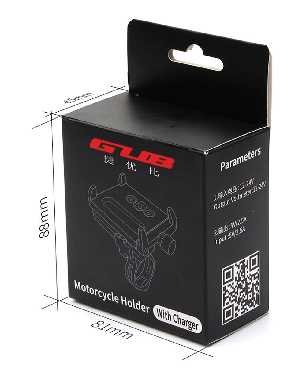 GUB G85E Telefoonhouder voor Motor / E-Bike USB Output voor opladen afbeelding 15