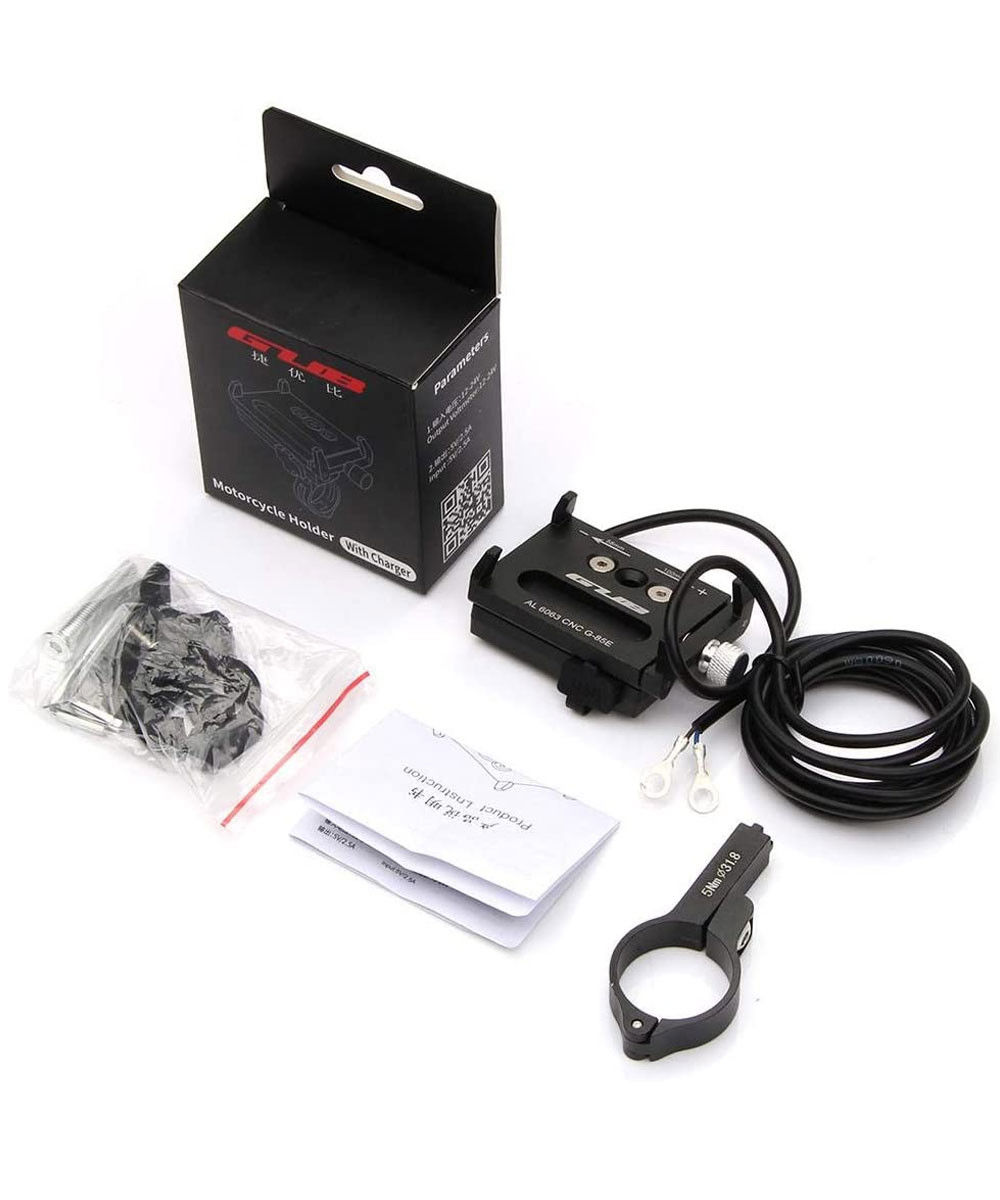 GUB G85E Telefoonhouder voor Motor / E-Bike USB Output voor opladen afbeelding 16