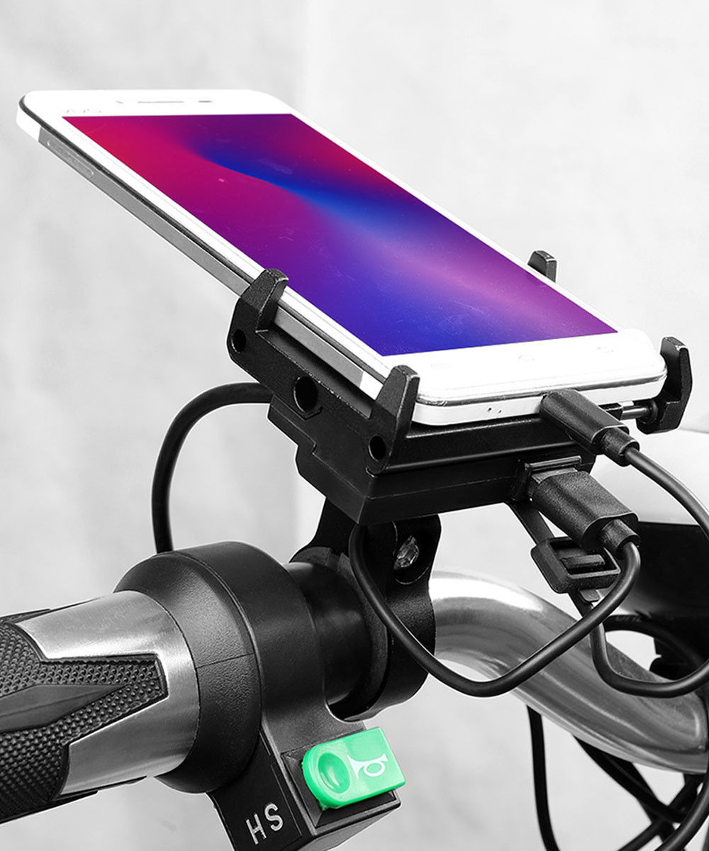 GUB G85E Telefoonhouder voor Motor / E-Bike USB Output voor opladen afbeelding 1