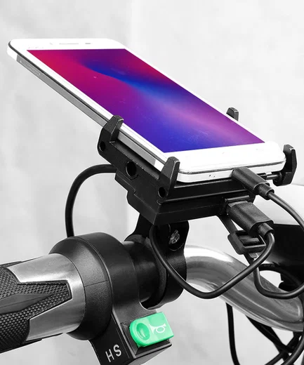GUB G85E Telefoonhouder voor Motor / E-Bike USB Output voor opladen afbeelding 1