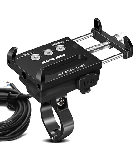 GUB G85E Telefoonhouder voor Motor / E-Bike USB Output voor opladen afbeelding 4