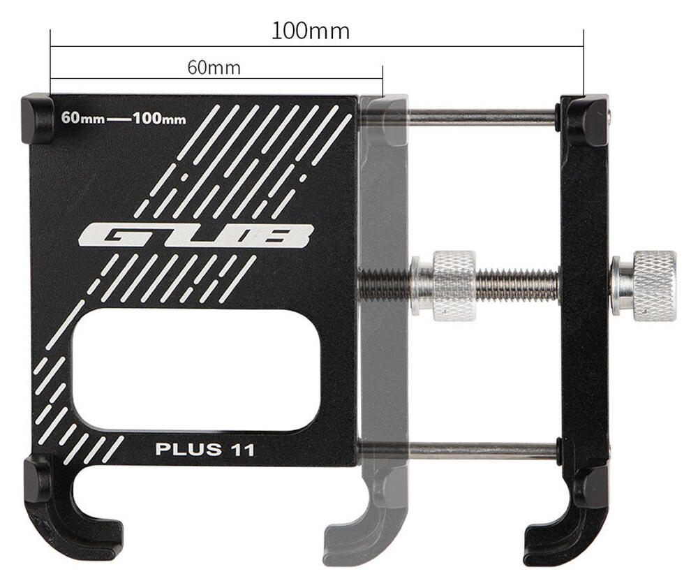GUB Plus 11 Universele Aluminium Telefoonhouder voor Fietsen Zwart afbeelding 5