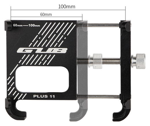 GUB Plus 11 Universele Aluminium Telefoonhouder voor Fietsen Zwart afbeelding 5