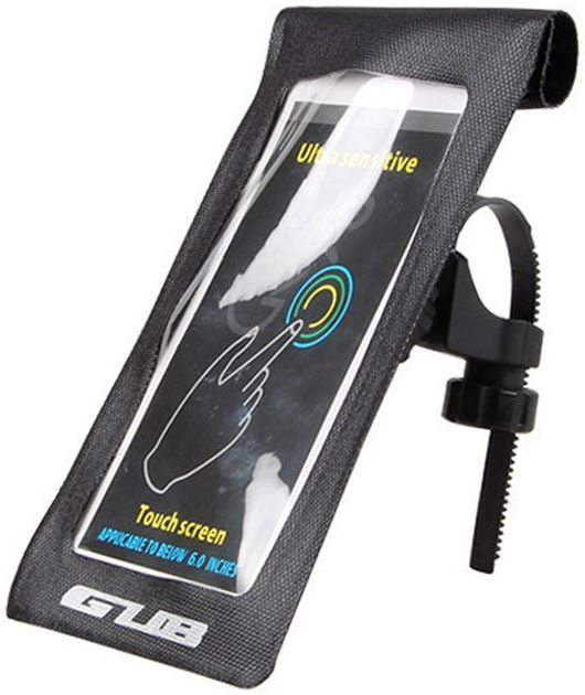 GUB 919 Waterdichte Telefoonhouder Fiets voor Stuur en Frame Zwart afbeelding 1