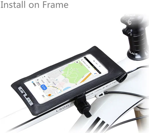 GUB 919 Waterdichte Telefoonhouder Fiets voor Stuur en Frame Zwart afbeelding 4