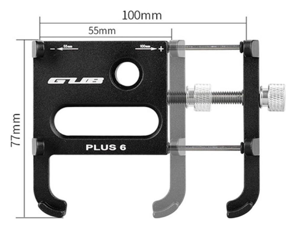 GUB Plus 6 Universele Draaibare Telefoonhouder voor Motor/Scooter afbeelding 7