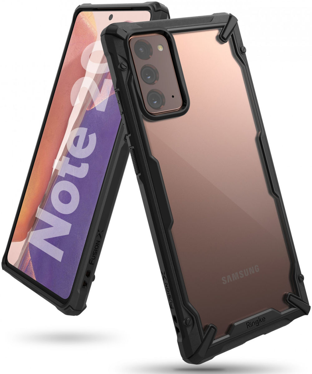 Ringke Fusion X Samsung Galaxy Note 20 Hoesje Zwart afbeelding 1