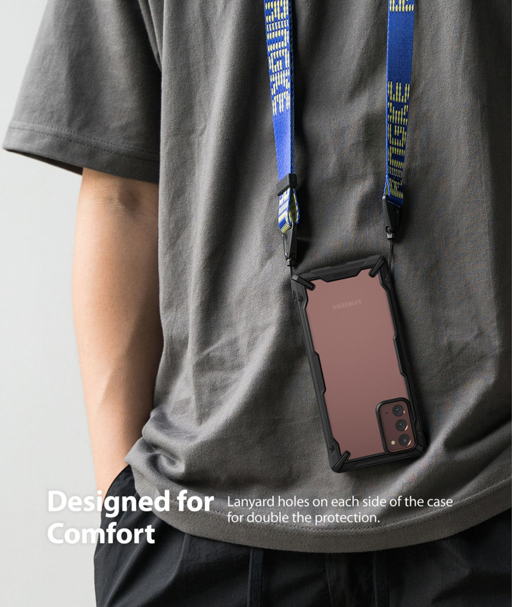 Ringke Fusion X Samsung Galaxy Note 20 Hoesje Camo Zwart afbeelding 11