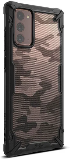 Ringke Fusion X Samsung Galaxy Note 20 Hoesje Camo Zwart afbeelding 2