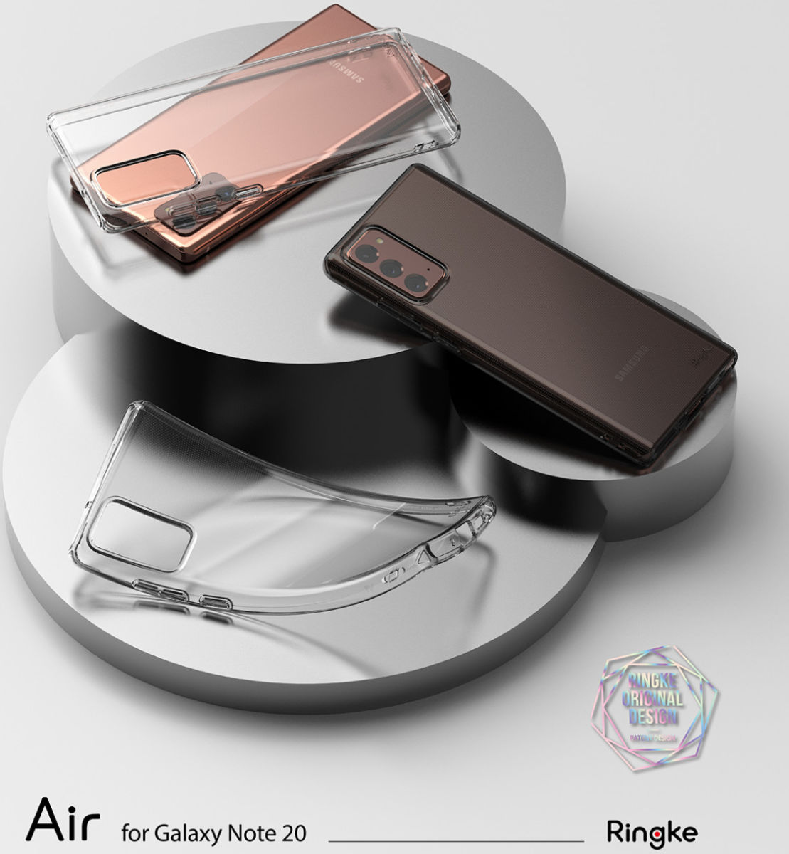Ringke Air Samsung Galaxy Note 20 Hoesje Flexibel TPU Zwart afbeelding 9