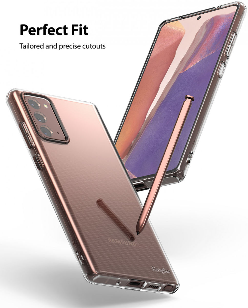 Ringke Air Samsung Galaxy Note 20 Hoesje Flexibel TPU Zwart afbeelding 3