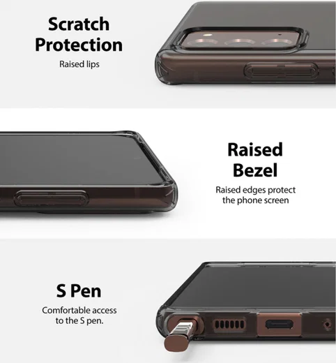 Ringke Air Samsung Galaxy Note 20 Hoesje Flexibel TPU Zwart afbeelding 5