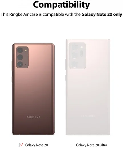 Ringke Air Samsung Galaxy Note 20 Hoesje Flexibel TPU Zwart afbeelding 10