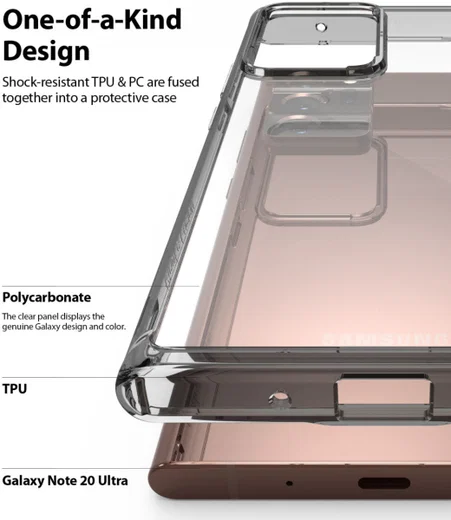 Ringke Fusion Samsung Galaxy Note 20 Ultra Hoesje Transparant afbeelding 5
