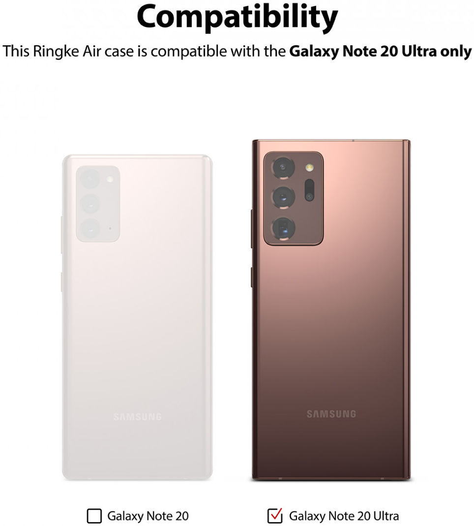 Ringke Air Samsung Galaxy Note 20 Ultra Hoesje Flexibel TPU Clear afbeelding 10