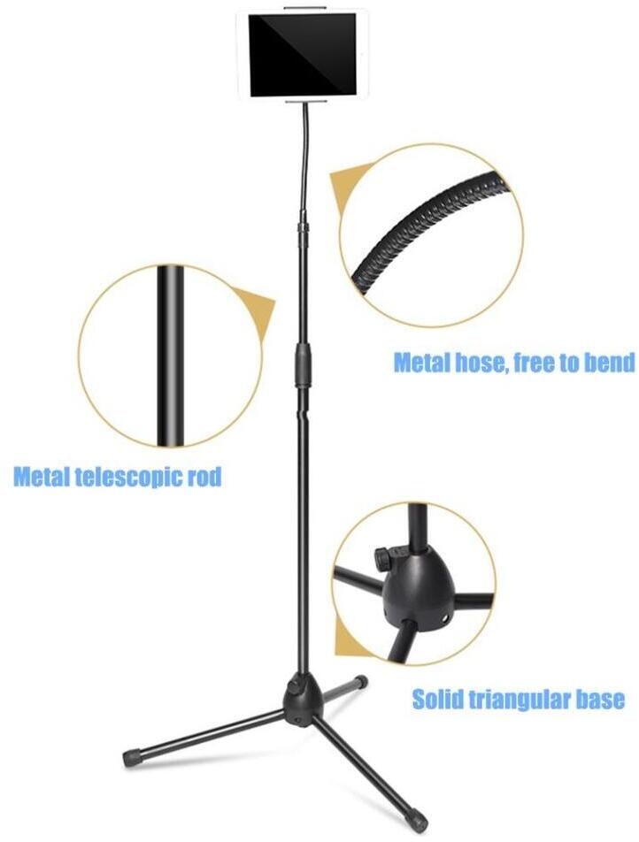 Verstelbare Telefoon / Tablet / iPad Statief Stevige Tripod Standaard afbeelding 10