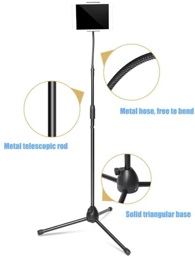 Verstelbare Telefoon / Tablet / iPad Statief Stevige Tripod Standaard afbeelding 10