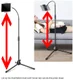 Verstelbare Telefoon / Tablet / iPad Statief Stevige Tripod Standaard afbeelding 2