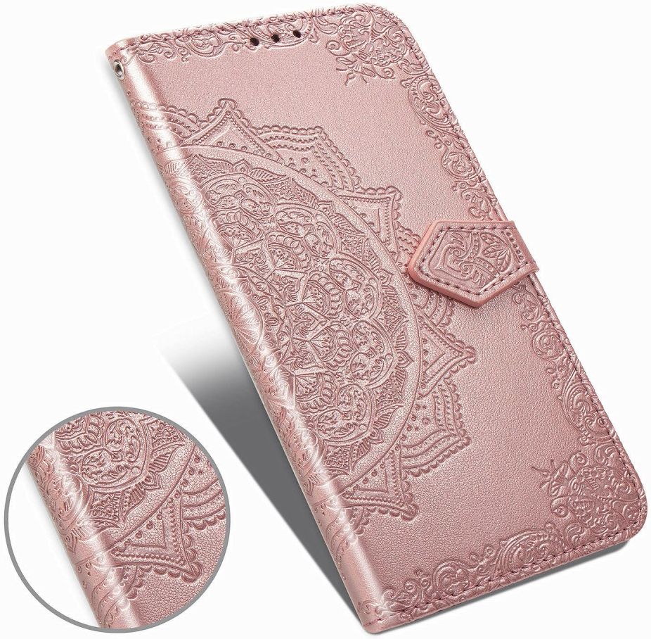 Samsung Galaxy M31 Portemonnee Hoesje Met Mandala Roze Goud afbeelding 5