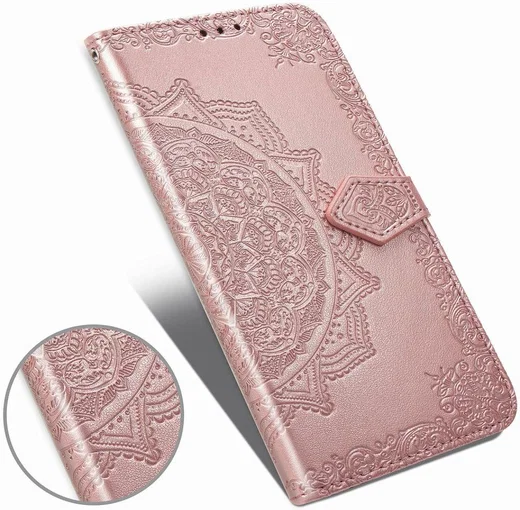 Samsung Galaxy M31 Portemonnee Hoesje Met Mandala Roze Goud afbeelding 5