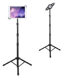 Tablet / iPad Statief met Tripod 7.9 - 12 Inch Met Opberg Tas afbeelding