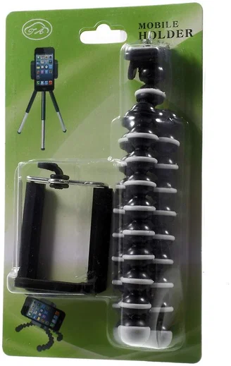 Flexibele Camera of Smartphone Tripod Zwart afbeelding 3
