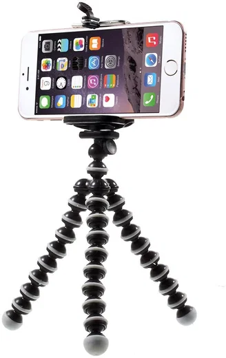 Flexibele Camera of Smartphone Tripod Zwart afbeelding 5