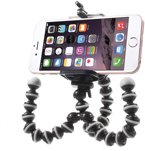 Flexibele Camera of Smartphone Tripod Zwart afbeelding 8