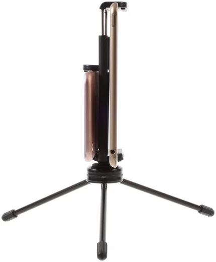 Multi-Functioneel Mini Metalen Tripod Stand Smartphone / Tablet Zwart afbeelding 14