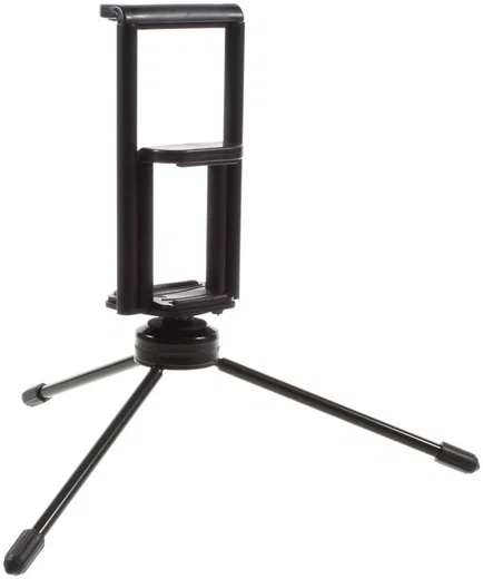 Multi-Functioneel Mini Metalen Tripod Stand Smartphone / Tablet Zwart afbeelding 6