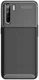 Oppo A91 Hoesje Geborsteld Carbon Zwart afbeelding 1
