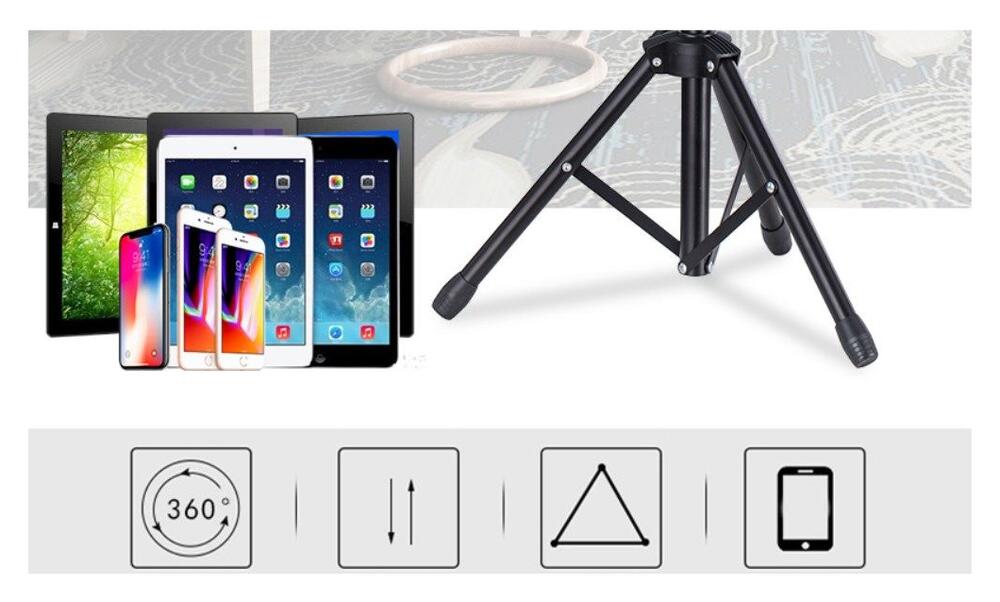 Universele Tablet/iPad Tripod Statief Verstelbare Lessenaar afbeelding 14