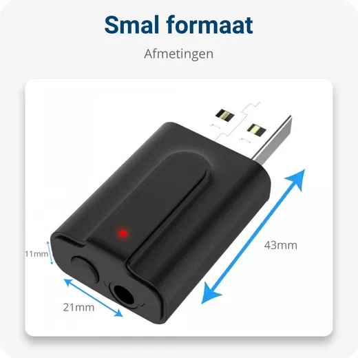 Wireless Bluetooth Adapter 2-in-1 Transmitter & Receiver 3.5mm Aux afbeelding 3
