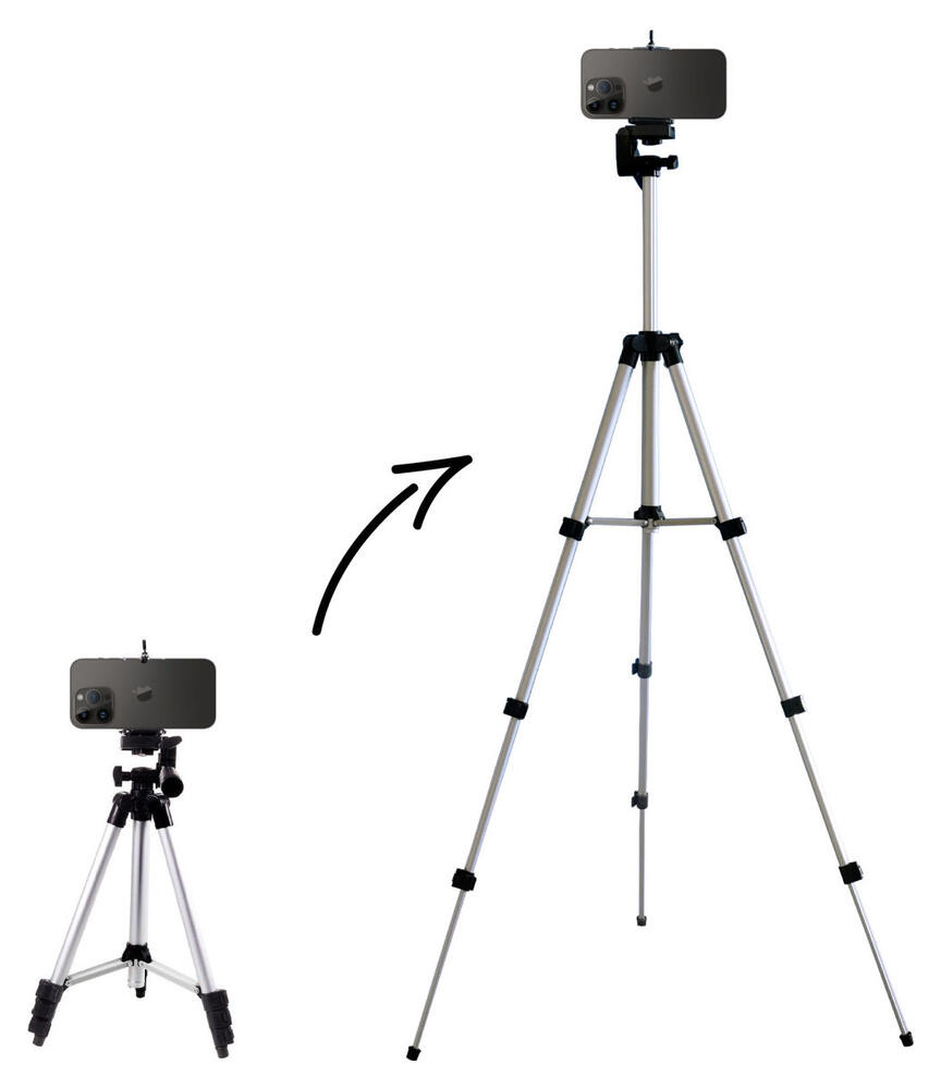 Universele Telefoon Statief Tripod Verstelbare Stand Met Handvat afbeelding 1