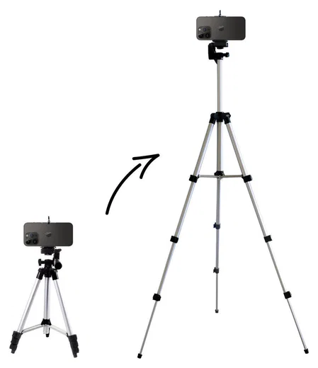 Universele Telefoon Statief Tripod Verstelbare Stand Met Handvat afbeelding 1