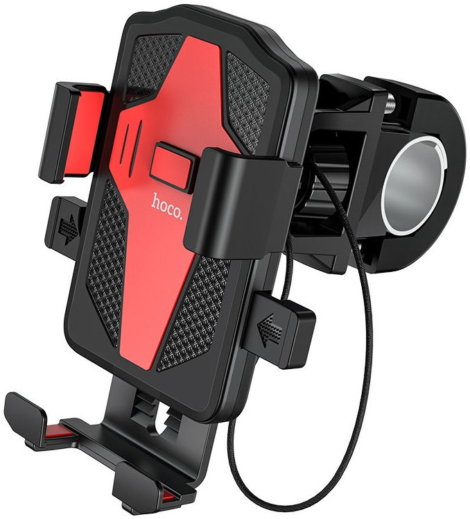 Hoco Flying One-Touch Universele Telefoonhouder Zwart/Rood afbeelding 1