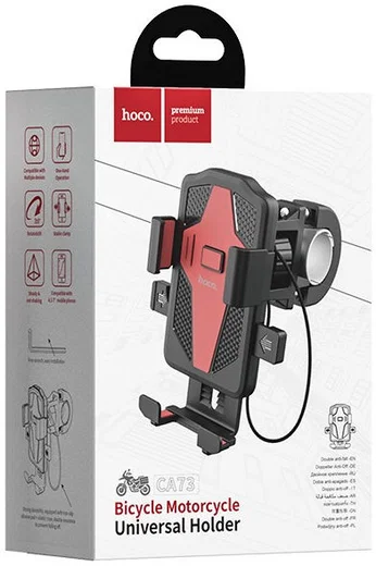 Hoco Flying One-Touch Universele Telefoonhouder Zwart/Rood afbeelding 7