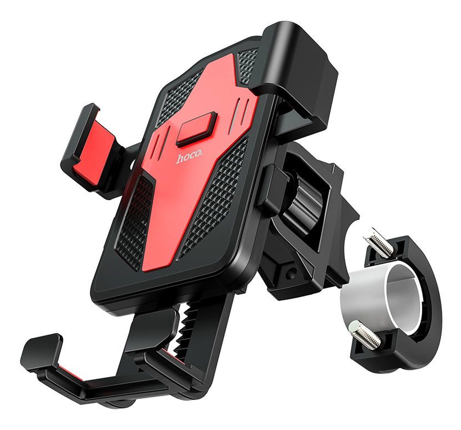 Hoco Flying One-Touch Universele Telefoonhouder Zwart/Rood afbeelding 3