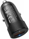 HocoFlash USB Fast Charge Autolader Zwart afbeelding 2