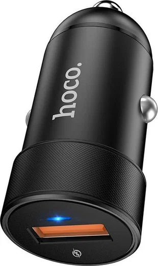 HocoFlash USB Fast Charge Autolader Zwart afbeelding 5