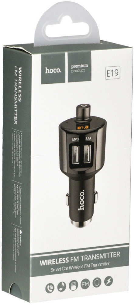 Hoco Bluetooth FM Transmitter En USB Autolader afbeelding 3