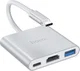 Hoco Easy Universele 3-in-1 USB / PD / HDMI Zilver afbeelding 2