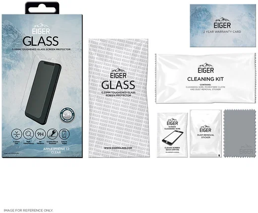 Eiger Apple iPhone 12 Mini Tempered Glass Case Friendly Protector Plat afbeelding 4