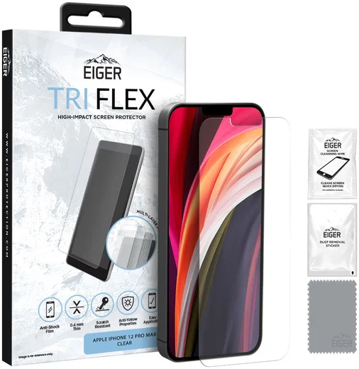 Eiger Apple iPhone 12 Pro Max Display Folie Screen Protector afbeelding 1