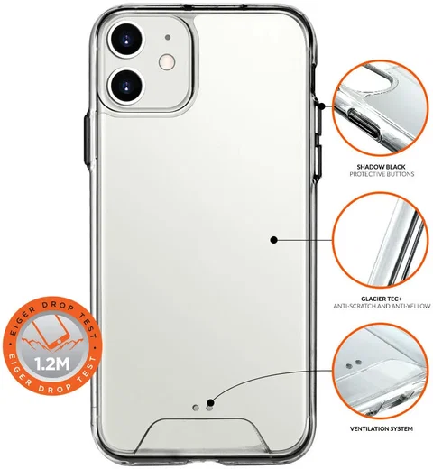 Eiger Glacier Series Apple iPhone 12 / 12 Pro Hoesje Transparant afbeelding 4