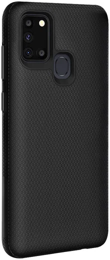 Eiger North Case Hybride Back Cover Samsung Galaxy A21S Hoesje Zwart afbeelding 1